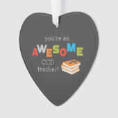 CCD Teacher Appreciation Day Book. Geweldige Ornament (voorkant)