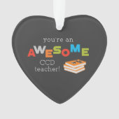 CCD Teacher Appreciation Day Book. Geweldige Ornament (voorkant)