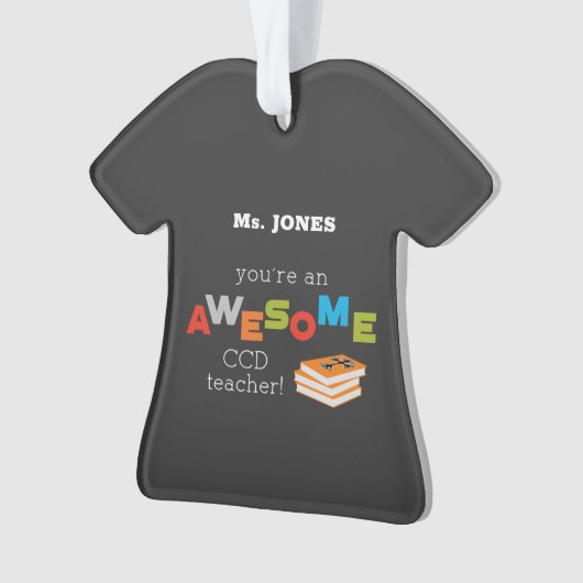CCD Teacher Appreciation Day Book, Geweldige Ornament (voorkant)