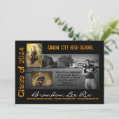 CCHS Tiger2 Uitnodiging tot Afstuderen (Staand voorkant)