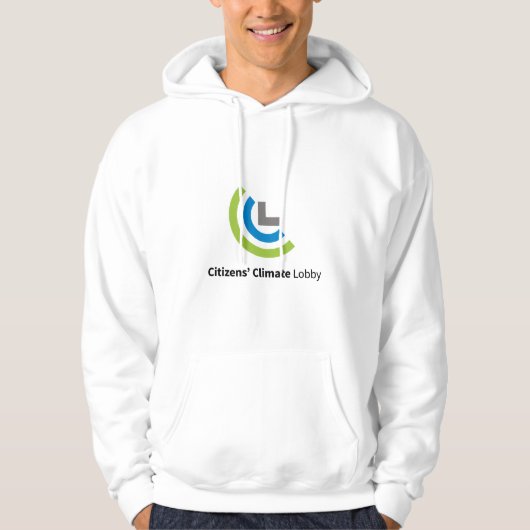 CCL Logo White Hooded Sweatshirt (Voorkant)