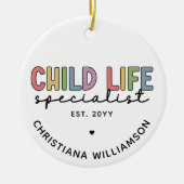 CCLS-cadeau voor aangepaste levensspecialist voor  Keramisch Ornament (Voorkant)