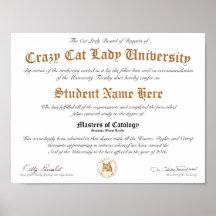 CCLU Diploma - Gold Seal - Kattenportret