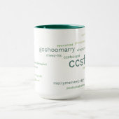 CCSF Groene Hashtag 15-oz mok (Midden)