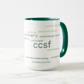 CCSF Groene Hashtag 15-oz mok (Voorkant rechts)