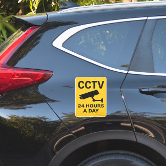 CCTV 24 Hours Surveillance Warning Sign Sticker
