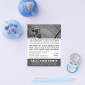 CCTV & Barbed Wire, CCTV-beveiliging Adverteren Flyer (Enkel)