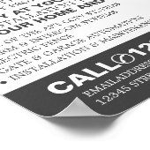 CCTV & Barbed Wire, CCTV-beveiliging Adverteren Poster (Hoek)