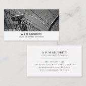 CCTV & Barbed Wire, de Dienst van de Camera van de Visitekaartje (Voorkant / Achterkant)