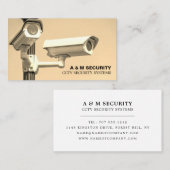 CCTV Gemonteerde Camera's, de Dienst van de Camera Visitekaartje (Voorkant / Achterkant)