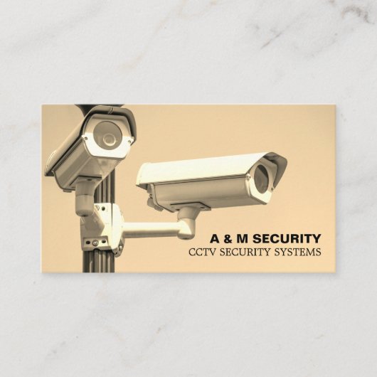 CCTV Gemonteerde Camera's, de Dienst van de Camera Visitekaartje (Voorkant)