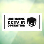 CCTV in bedrijf Raamsticker (Vel 3)