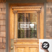 CCTV in bedrijf Raamsticker (Huis Deur)