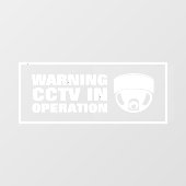 CCTV in bedrijf Raamsticker (Vel)