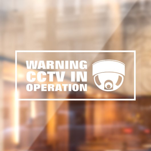 CCTV in bedrijf Raamsticker (Vel 2)