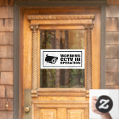 CCTV in bedrijf Raamsticker (Huis Deur)