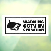 CCTV in bedrijf Raamsticker (Vel 3)