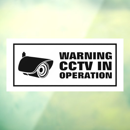 CCTV in bedrijf Raamsticker (Vel 3)