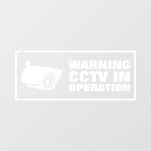 CCTV in bedrijf Raamsticker (Vel)