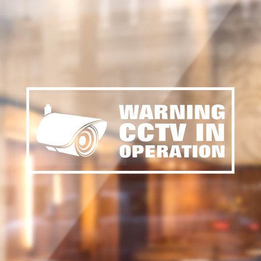 CCTV in bedrijf Raamsticker (Vel 2)