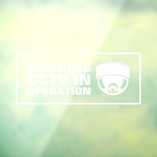 CCTV in werking Raamsticker (Vel 3)