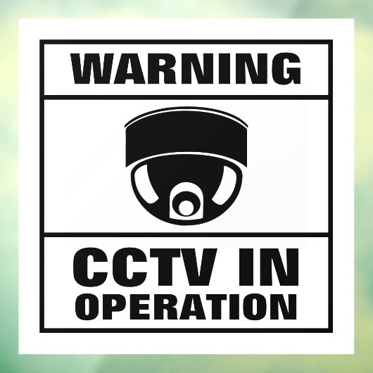 CCTV in werking Raamsticker (Vel 3)