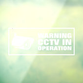 CCTV in werking Raamsticker (Vel 3)