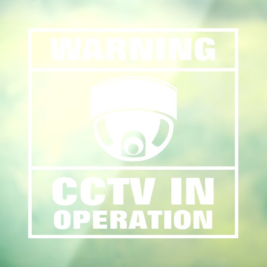 CCTV in werking Raamsticker (Vel 3)