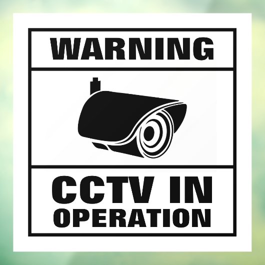 CCTV in werking Raamsticker (Vel 3)