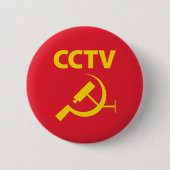 CCTV-vlag Ronde Button 5,7 Cm (Voorkant)