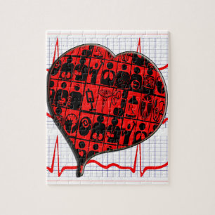 CCU HEART EKG MEDISCHE SPECIALEN LEGPUZZEL
