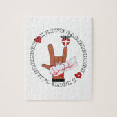 CCU - IK HOEFT VAN CARDIOLOGIE - ASL HAND SIGN LEGPUZZEL (Verticaal)