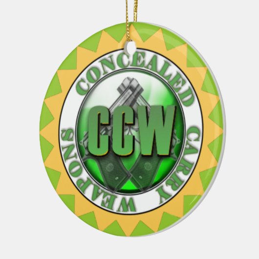 CCW CONCEALED CARRY WEAPON PISTOOL ORNAMENT XMAS (Links)