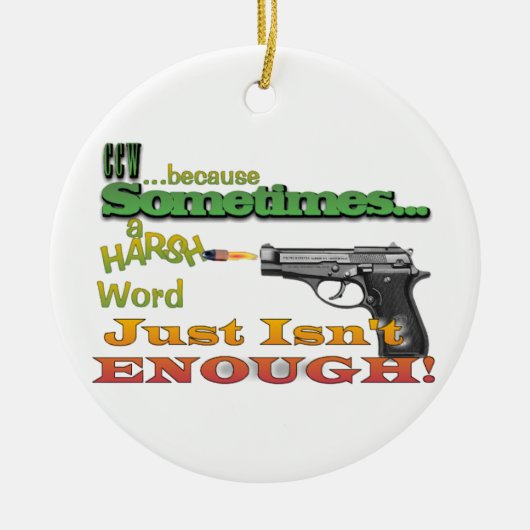 CCW FUNNY MOTTO UNDERSTATED CHRISTMAS ORNAMENT PIS (Voorkant)