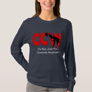 CCW Het is niet alleen voor criminelen meer T-shirt