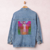 CD1FE646 Abstracte Digitale Glitch Art Rasterpatro Denim Jacket (Hangar)