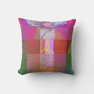 CD1FE646 Abstracte Digitale Glitch Art Rasterpatro Kussen