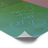 CD1FE646 Abstracte Digitale Glitch Art Rasterpatro Poster (Hoek)