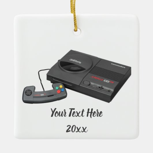 CD32 van Amiga Keramisch Ornament (Voorkant)