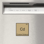 Cd - Charles Dickens Chemie Element Symbool T-shir Magneet (Insitu (Vaatwasser))