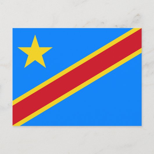 Cd Congo vlag Briefkaart (Voorkant)