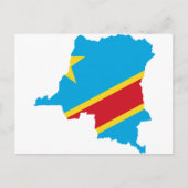 Cd Congolese vlag Briefkaart (Voorkant)