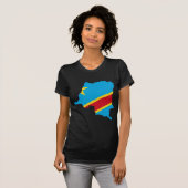 Cd Congolese vlag T-shirt (Voorkant volledig)