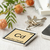 Cd - Cookie Dough Chemistry Element Symbol T-Shirt Sleutelhanger (Zijkant)