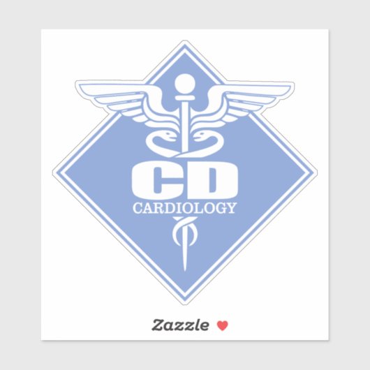 CD-diamant (Cardiologie) Sticker (Vel)