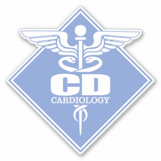 CD-diamant (Cardiologie) Sticker (Voorkant)