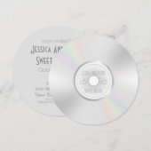 CD DVD Record Album Sweet Sixteen Kaart (Voorkant / Achterkant)