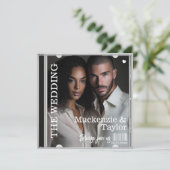 CD Foto Hoes Bruiloft Kaart (Staand voorkant)