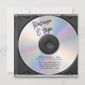 CD Foto Hoes Bruiloft Kaart (Achterkant)