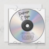 CD Foto Hoes Bruiloft Kaart (Achterkant)